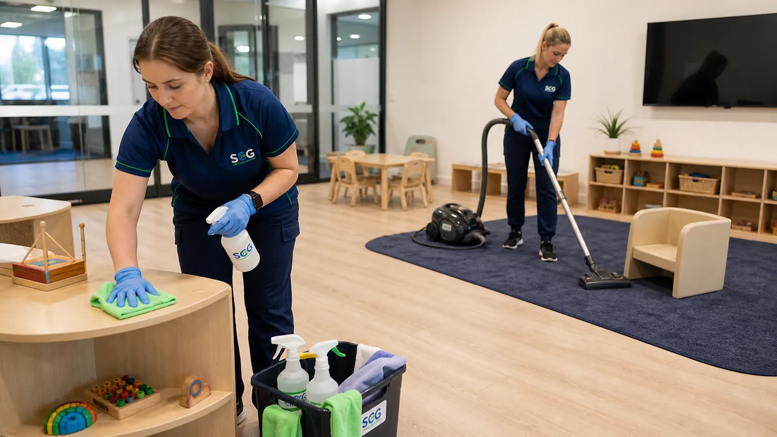 School Cleaning team at work in Sydney — Sydney Clean Group