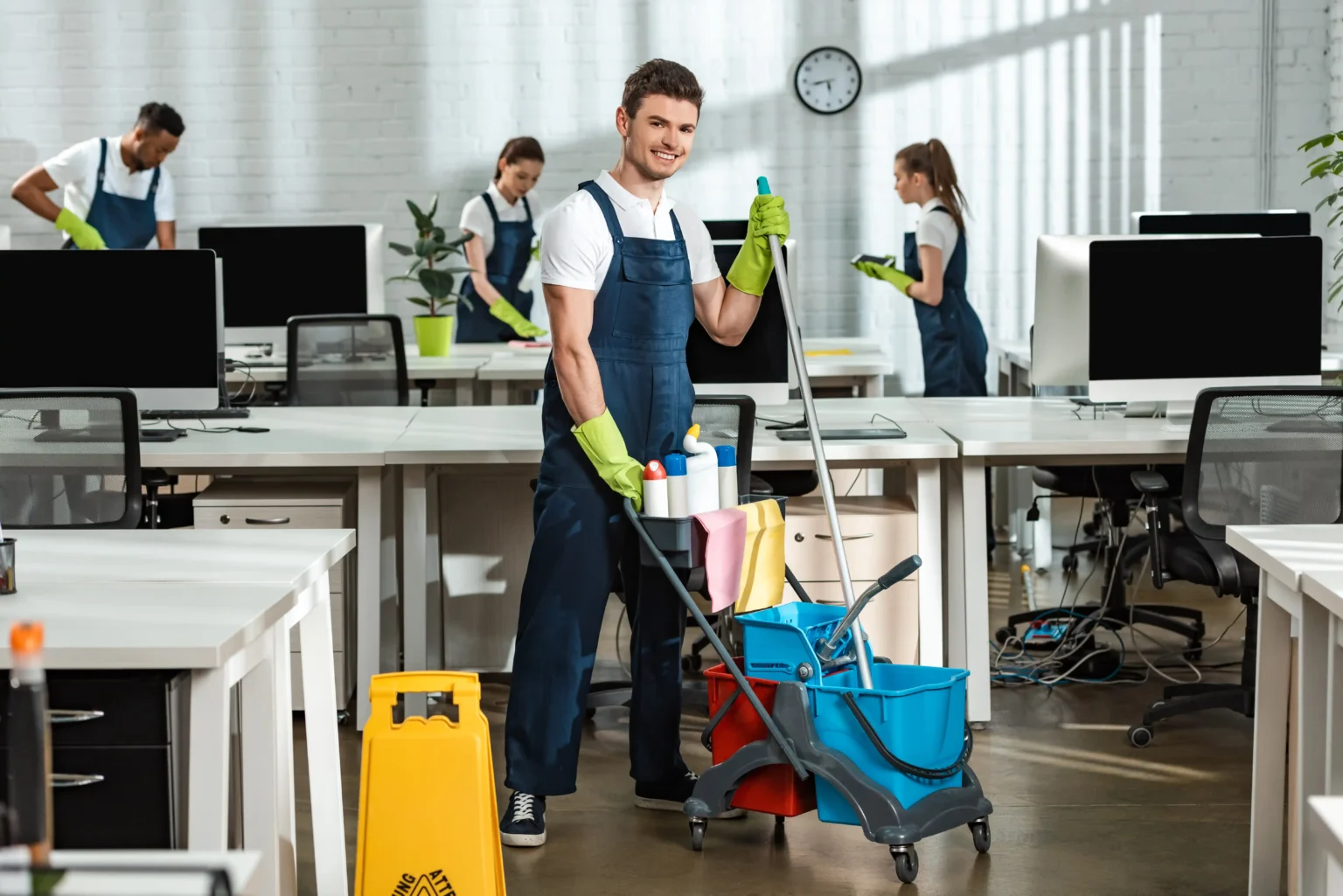 Sydney Clean Group team preparing equipment